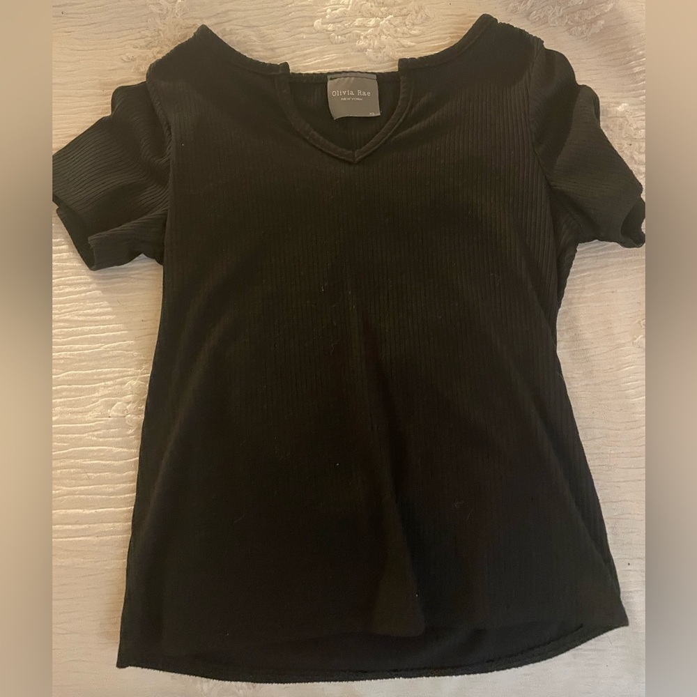 Xs black olivia rae crop top